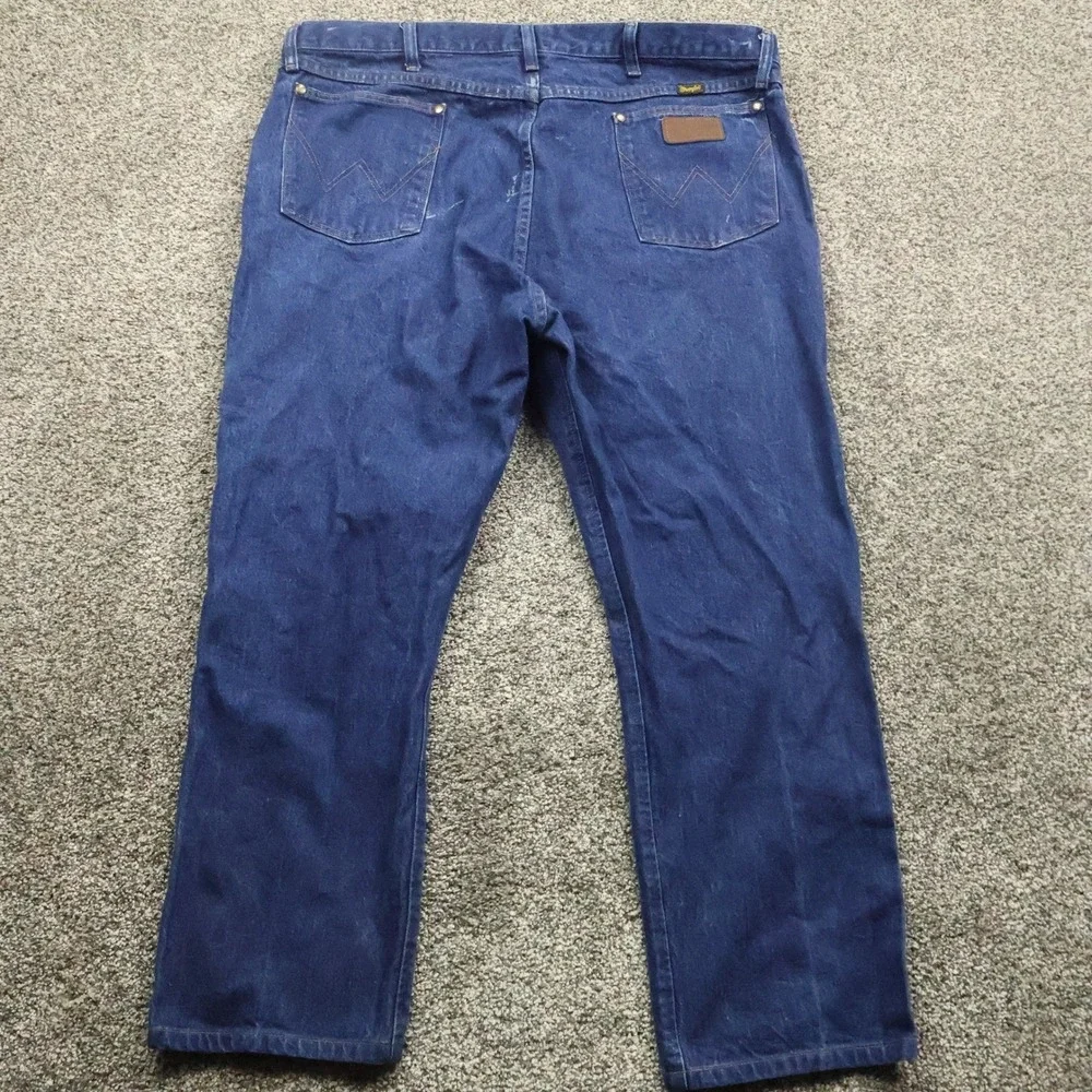 Wrangler Jeans Men's 40x27 cowbot cut Blue Denim Western Workwear